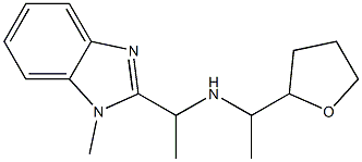 [1-(1-methyl-1H-1,3-benzodiazol-2-yl)ethyl][1-(oxolan-2-yl)ethyl]amine 구조식 이미지
