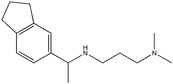 [1-(2,3-dihydro-1H-inden-5-yl)ethyl][3-(dimethylamino)propyl]amine Structure