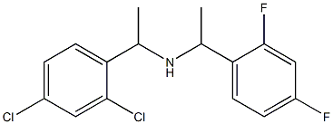 [1-(2,4-dichlorophenyl)ethyl][1-(2,4-difluorophenyl)ethyl]amine Structure
