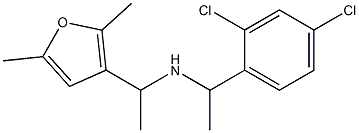 [1-(2,4-dichlorophenyl)ethyl][1-(2,5-dimethylfuran-3-yl)ethyl]amine 구조식 이미지