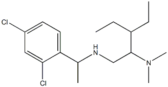 [1-(2,4-dichlorophenyl)ethyl][2-(dimethylamino)-3-ethylpentyl]amine 구조식 이미지