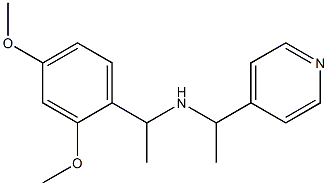 [1-(2,4-dimethoxyphenyl)ethyl][1-(pyridin-4-yl)ethyl]amine 구조식 이미지