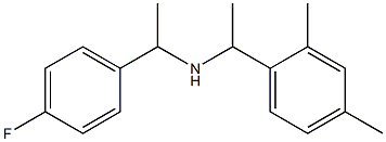 [1-(2,4-dimethylphenyl)ethyl][1-(4-fluorophenyl)ethyl]amine 구조식 이미지