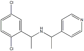 [1-(2,5-dichlorophenyl)ethyl][1-(pyridin-4-yl)ethyl]amine Structure