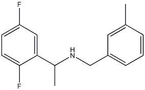 [1-(2,5-difluorophenyl)ethyl][(3-methylphenyl)methyl]amine 구조식 이미지