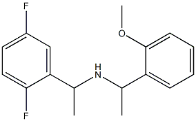 [1-(2,5-difluorophenyl)ethyl][1-(2-methoxyphenyl)ethyl]amine Structure