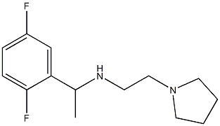 [1-(2,5-difluorophenyl)ethyl][2-(pyrrolidin-1-yl)ethyl]amine 구조식 이미지