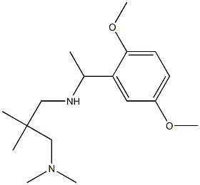 [1-(2,5-dimethoxyphenyl)ethyl]({2-[(dimethylamino)methyl]-2-methylpropyl})amine Structure