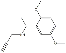 [1-(2,5-dimethoxyphenyl)ethyl](prop-2-yn-1-yl)amine Structure