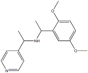 [1-(2,5-dimethoxyphenyl)ethyl][1-(pyridin-4-yl)ethyl]amine Structure