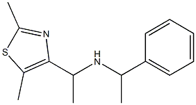 [1-(2,5-dimethyl-1,3-thiazol-4-yl)ethyl](1-phenylethyl)amine 구조식 이미지