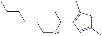 [1-(2,5-dimethyl-1,3-thiazol-4-yl)ethyl](hexyl)amine Structure