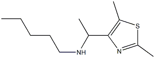 [1-(2,5-dimethyl-1,3-thiazol-4-yl)ethyl](pentyl)amine 구조식 이미지