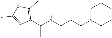 [1-(2,5-dimethylfuran-3-yl)ethyl][3-(piperidin-1-yl)propyl]amine 구조식 이미지