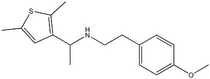 [1-(2,5-dimethylthiophen-3-yl)ethyl][2-(4-methoxyphenyl)ethyl]amine 구조식 이미지