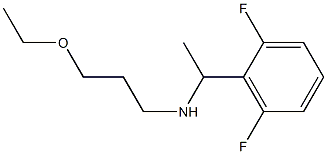 [1-(2,6-difluorophenyl)ethyl](3-ethoxypropyl)amine 구조식 이미지