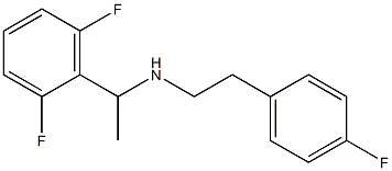 [1-(2,6-difluorophenyl)ethyl][2-(4-fluorophenyl)ethyl]amine 구조식 이미지
