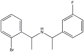 [1-(2-bromophenyl)ethyl][1-(3-fluorophenyl)ethyl]amine Structure