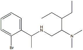 [1-(2-bromophenyl)ethyl][2-(dimethylamino)-3-ethylpentyl]amine 구조식 이미지