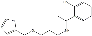 [1-(2-bromophenyl)ethyl][3-(furan-2-ylmethoxy)propyl]amine Structure