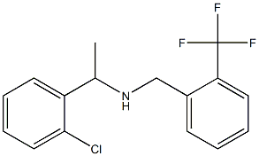 [1-(2-chlorophenyl)ethyl]({[2-(trifluoromethyl)phenyl]methyl})amine 구조식 이미지