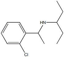 [1-(2-chlorophenyl)ethyl](pentan-3-yl)amine Structure