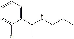 [1-(2-chlorophenyl)ethyl](propyl)amine Structure