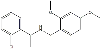 [1-(2-chlorophenyl)ethyl][(2,4-dimethoxyphenyl)methyl]amine Structure