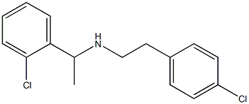 [1-(2-chlorophenyl)ethyl][2-(4-chlorophenyl)ethyl]amine 구조식 이미지