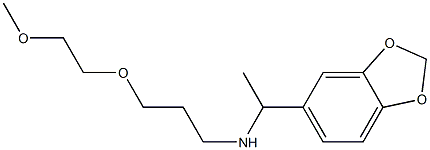 [1-(2H-1,3-benzodioxol-5-yl)ethyl][3-(2-methoxyethoxy)propyl]amine Structure