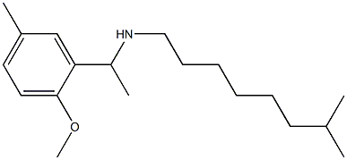 [1-(2-methoxy-5-methylphenyl)ethyl](7-methyloctyl)amine 구조식 이미지