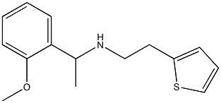 [1-(2-methoxyphenyl)ethyl][2-(thiophen-2-yl)ethyl]amine 구조식 이미지