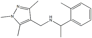 [1-(2-methylphenyl)ethyl][(1,3,5-trimethyl-1H-pyrazol-4-yl)methyl]amine 구조식 이미지