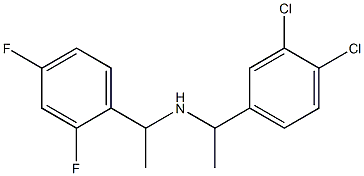 [1-(3,4-dichlorophenyl)ethyl][1-(2,4-difluorophenyl)ethyl]amine 구조식 이미지