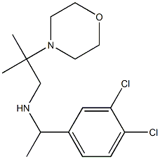 [1-(3,4-dichlorophenyl)ethyl][2-methyl-2-(morpholin-4-yl)propyl]amine 구조식 이미지