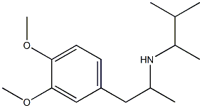 [1-(3,4-dimethoxyphenyl)propan-2-yl](3-methylbutan-2-yl)amine 구조식 이미지