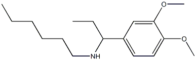 [1-(3,4-dimethoxyphenyl)propyl](hexyl)amine 구조식 이미지