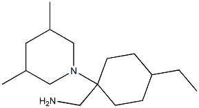 [1-(3,5-dimethylpiperidin-1-yl)-4-ethylcyclohexyl]methanamine 구조식 이미지