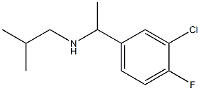 [1-(3-chloro-4-fluorophenyl)ethyl](2-methylpropyl)amine 구조식 이미지