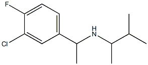 [1-(3-chloro-4-fluorophenyl)ethyl](3-methylbutan-2-yl)amine 구조식 이미지