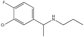 [1-(3-chloro-4-fluorophenyl)ethyl](propyl)amine Structure