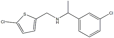 [1-(3-chlorophenyl)ethyl][(5-chlorothiophen-2-yl)methyl]amine 구조식 이미지