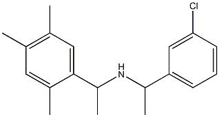 [1-(3-chlorophenyl)ethyl][1-(2,4,5-trimethylphenyl)ethyl]amine Structure