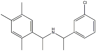 [1-(3-chlorophenyl)ethyl][1-(2,4,5-trimethylphenyl)ethyl]amine 구조식 이미지