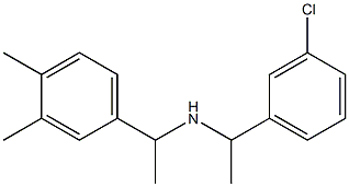 [1-(3-chlorophenyl)ethyl][1-(3,4-dimethylphenyl)ethyl]amine Structure