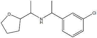 [1-(3-chlorophenyl)ethyl][1-(oxolan-2-yl)ethyl]amine Structure