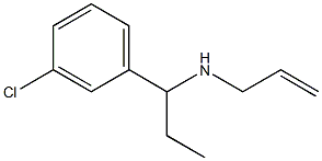 [1-(3-chlorophenyl)propyl](prop-2-en-1-yl)amine Structure