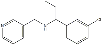 [1-(3-chlorophenyl)propyl](pyridin-3-ylmethyl)amine Structure