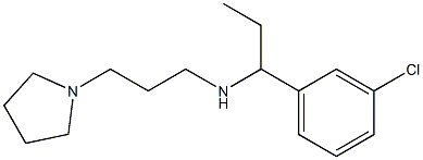 [1-(3-chlorophenyl)propyl][3-(pyrrolidin-1-yl)propyl]amine Structure