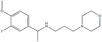 [1-(3-fluoro-4-methoxyphenyl)ethyl][3-(morpholin-4-yl)propyl]amine Structure